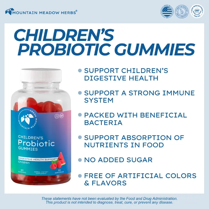 Children's probiotic gummies benefits