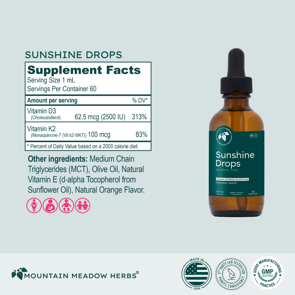 Sunshine Drops/Vitamin D3 (2 oz)