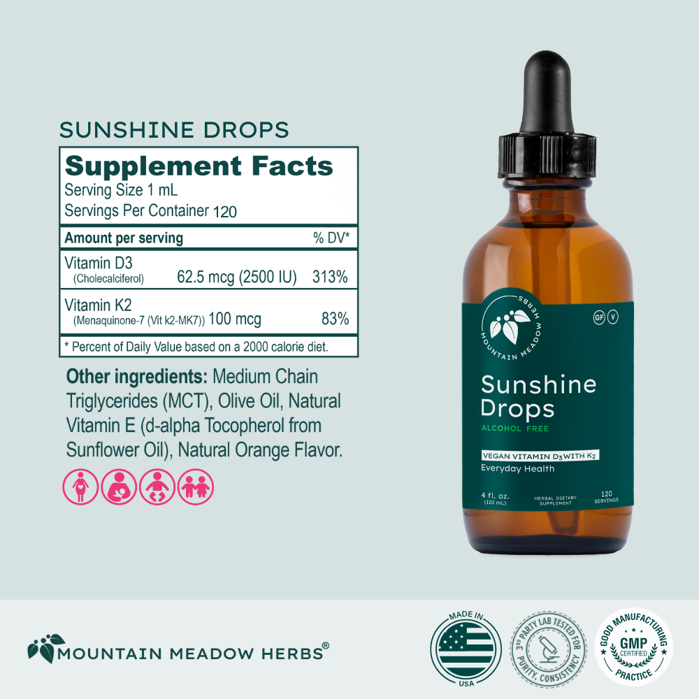 Sunshine Drops/Vitamin D3 (4 oz)