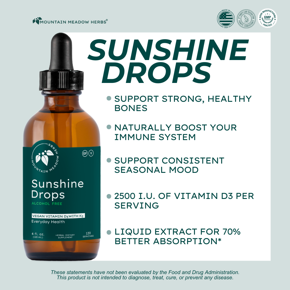 Sunshine Drops/Vitamin D3 (4 oz)