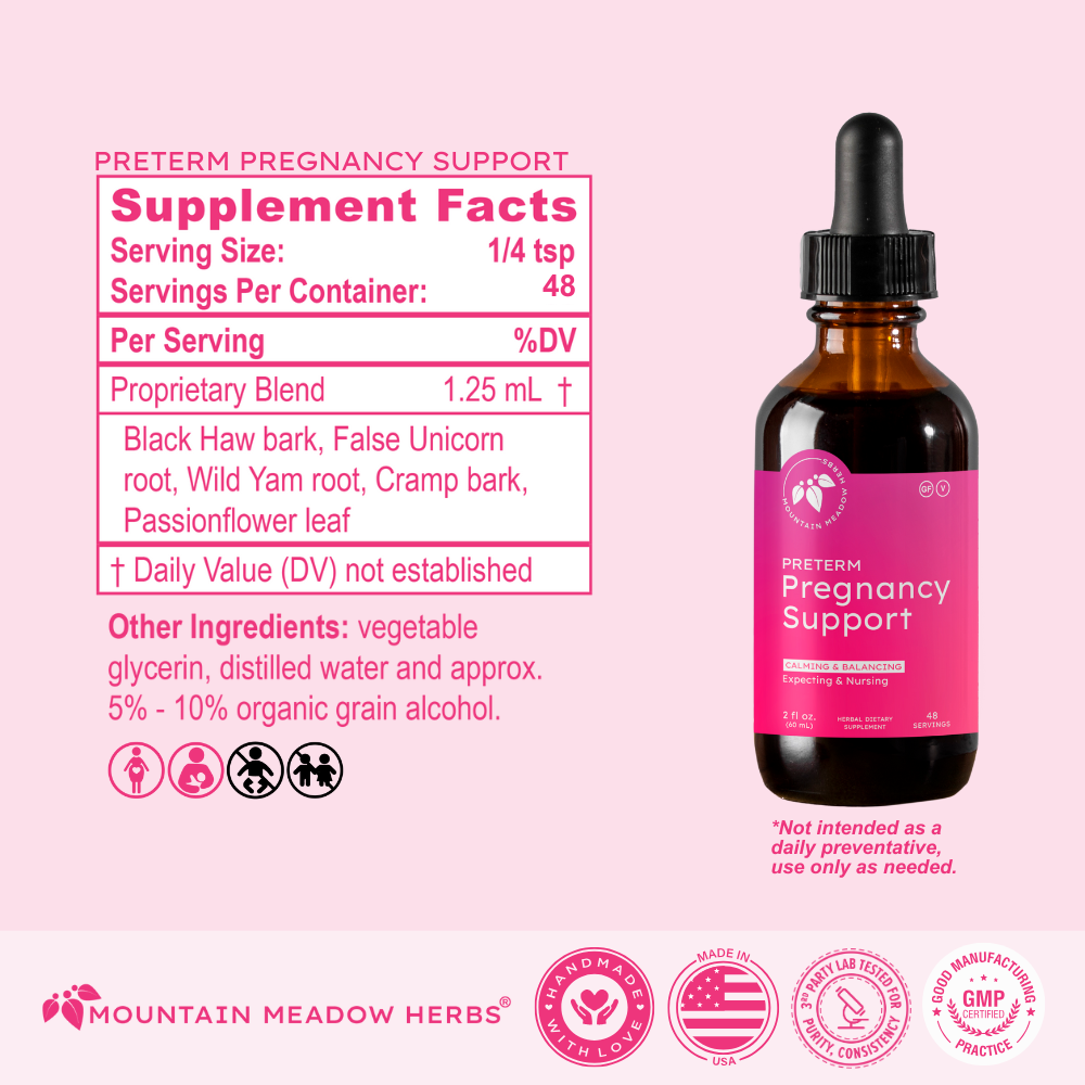 Preterm Pregnancy Support (C&B Formula) (2 oz)