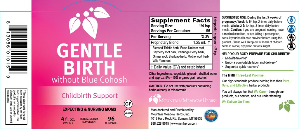 Gentle Birth Formula w/o Blue Cohosh (4 oz.)