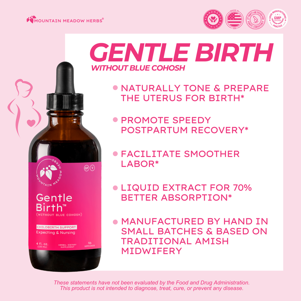 Gentle Birth (without Blue Cohosh) (4 oz.)
