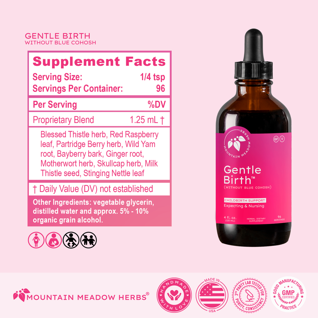 Gentle Birth (without Blue Cohosh) (4 oz.)