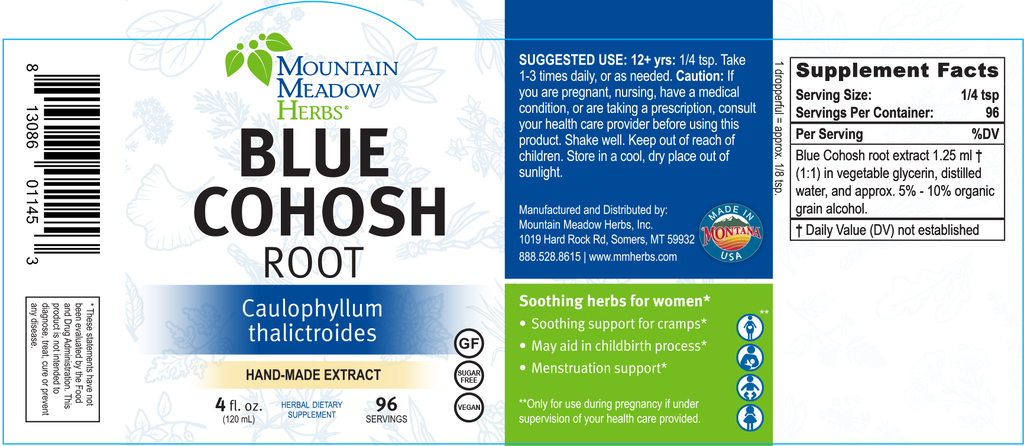 Blue Cohosh Extract (2 oz.)