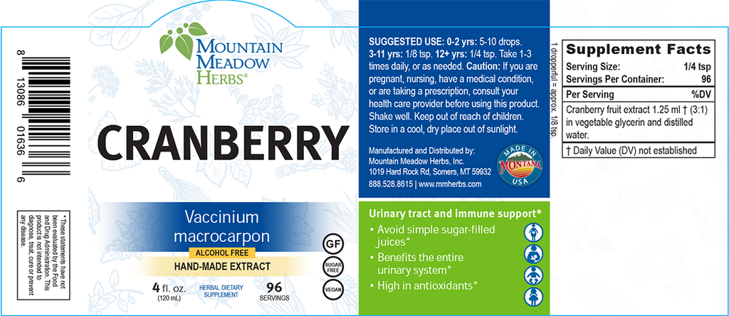 Cranberry Extract (4 oz.)