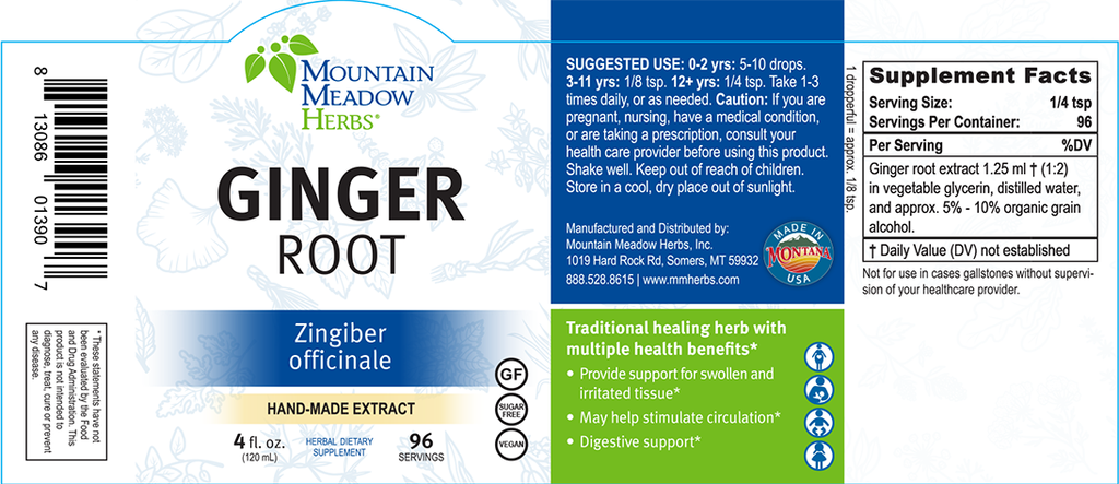 Ginger Root Extract (4 oz.)