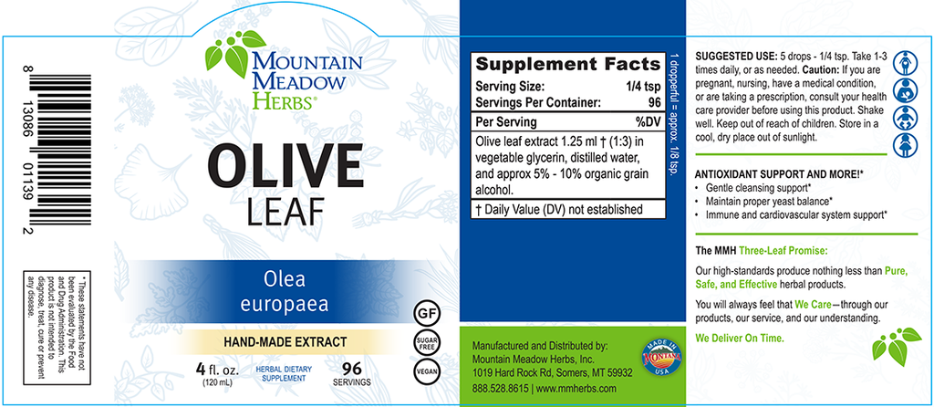 Olive Leaf Extract (4 oz.)