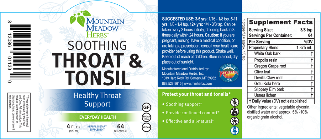 Soothing Throat & Tonsil (4 oz.)
