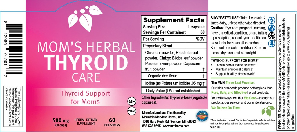 Herbal Thyroid Care II Capsules (60 servings/60 ct.) Mommy Safe
