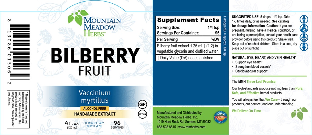 Bilberry Fruit Extract (4 oz.)
