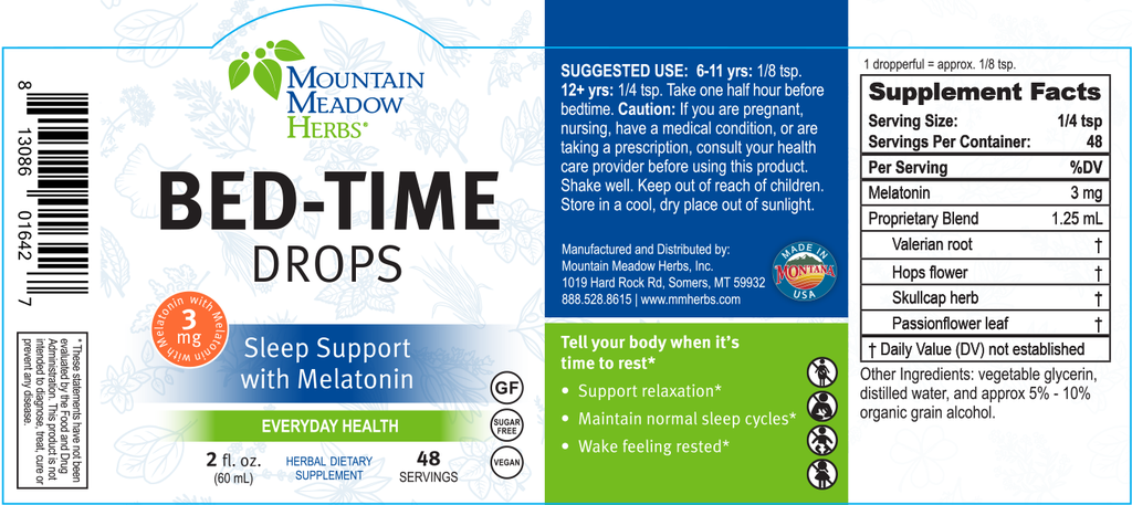 Bed-Time Drops with Melatonin (2 oz.)