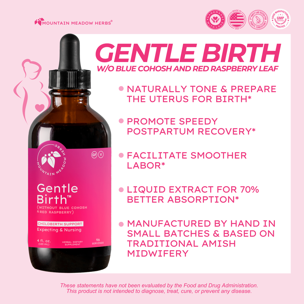 ﻿Gentle Birth (without Blue Cohosh or Red Raspberry) (4 oz.)﻿