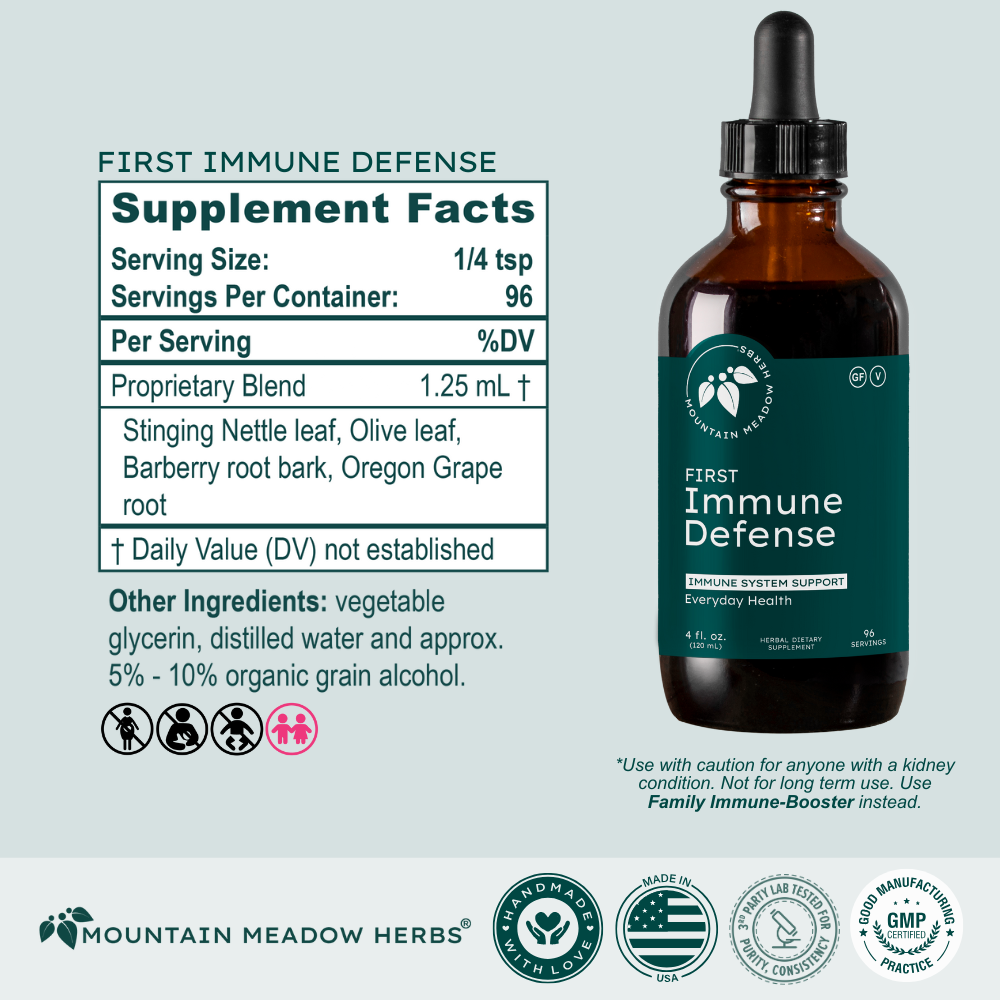 First Immune Defense Liquid 4 oz | Mountain Meadow Herbs